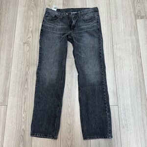 Levis 514 Jeans Men 32x32 Black Slim Straight Light Stretch Denim Pants Y2k 7946